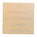 Bright Anodized Gold Aluminum Engraving Sheet Stock (12"x24"x0.02")